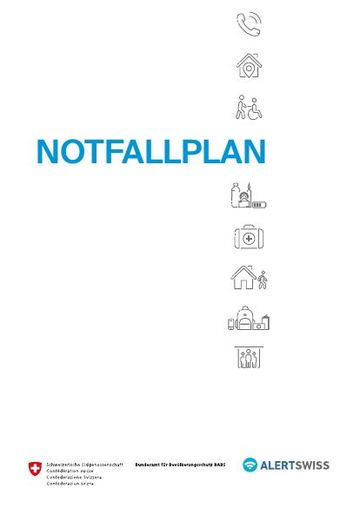 Obálka: Alertswiss Notfallplan